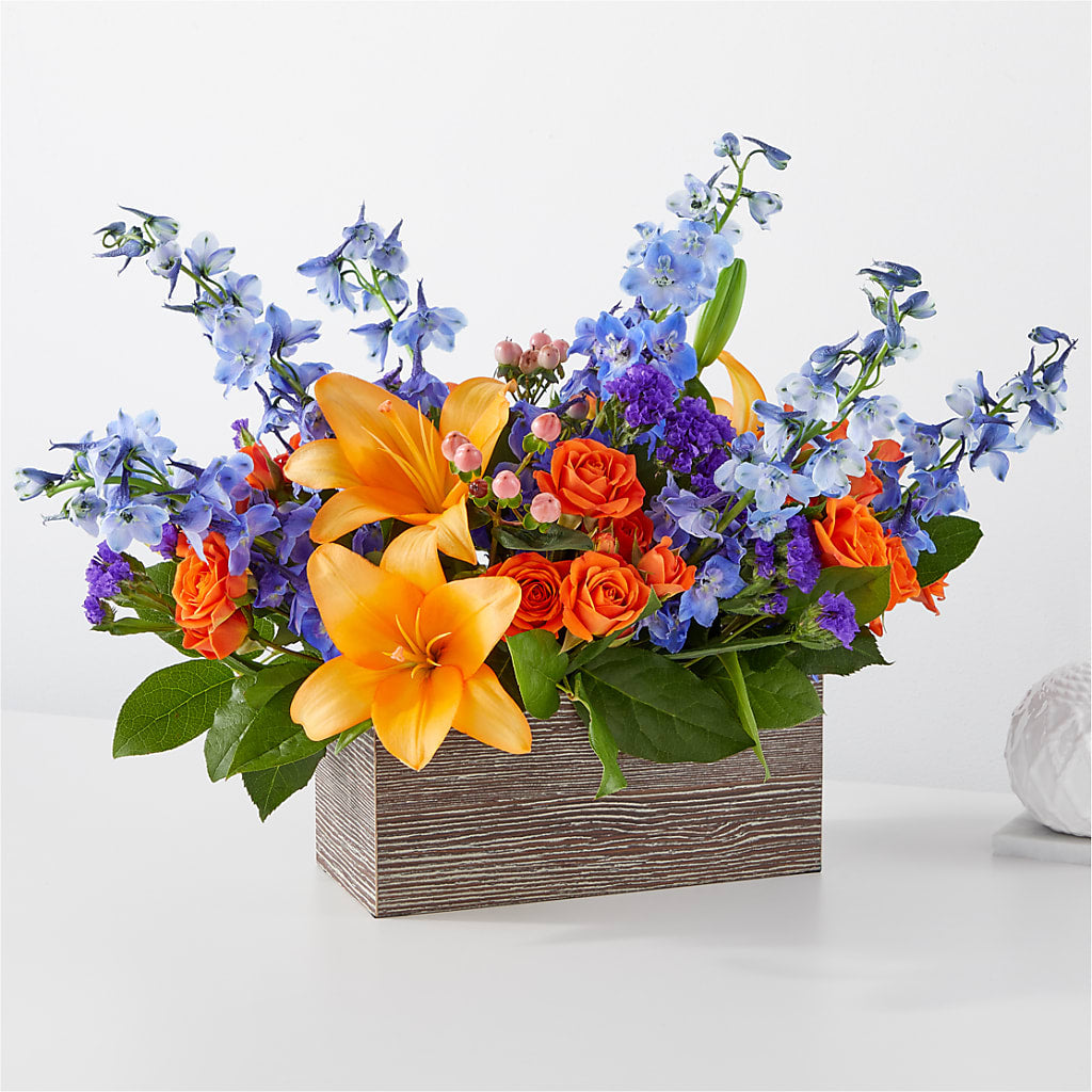 Radiant Citrus Box Bouquet – Mulberry Florist And Gift Shop, Elizabethtown KY