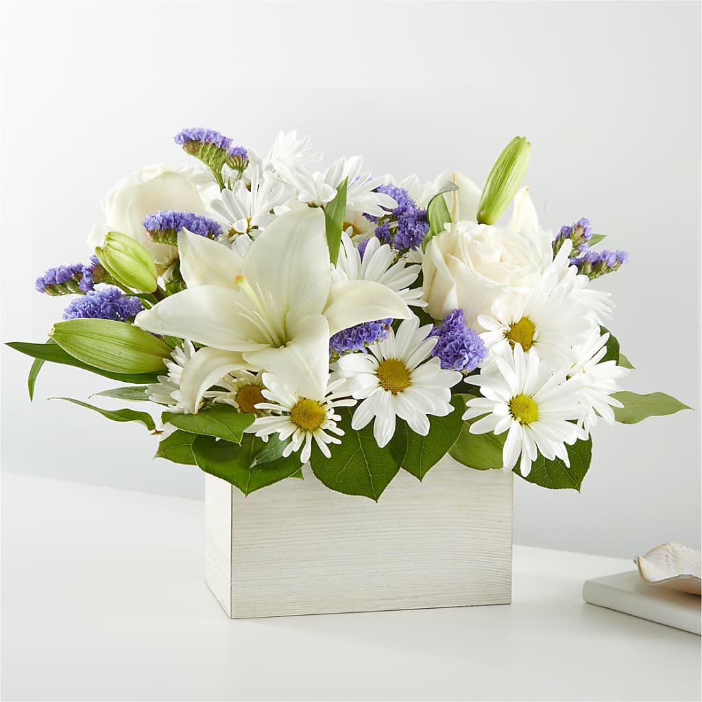 Beyond Blue Box Bouquet – Mulberry Florist And Gift Shop, Elizabethtown KY