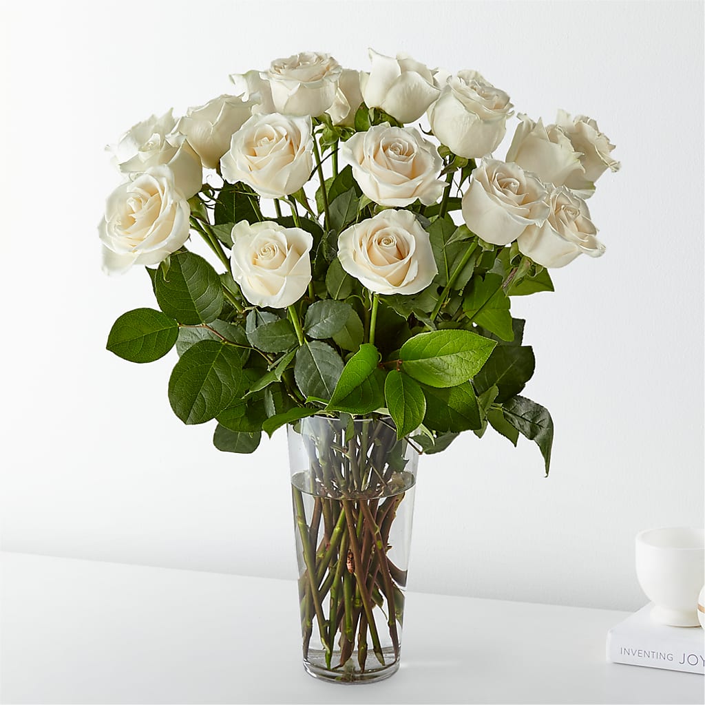 Long Stem White Rose Bouquet – Mulberry Florist And Gift Shop, Elizabethtown KY