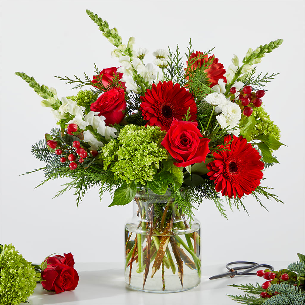 Merry Moment Bouquet – A Florist Original – Mulberry Florist And Gift Shop, Elizabethtown KY