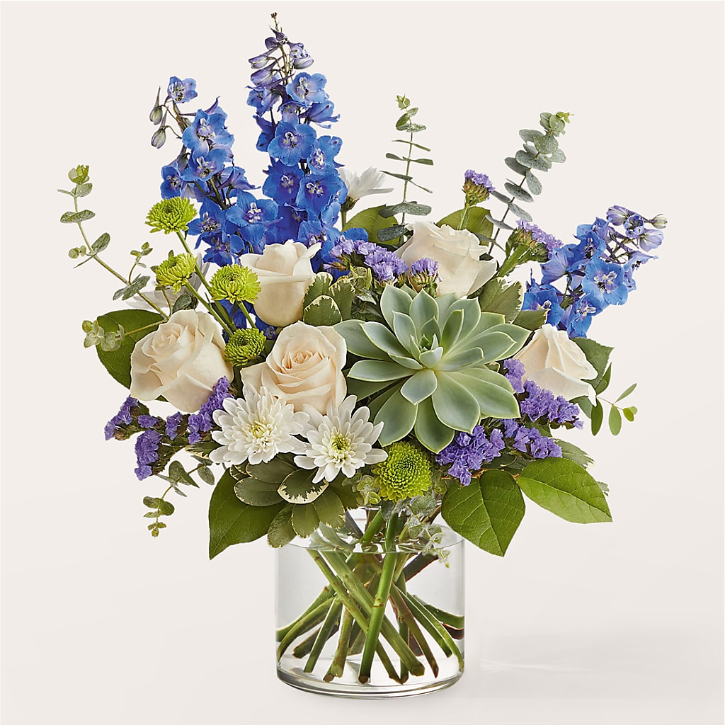 Cerulean Waves Bouquet – Mulberry Florist And Gift Shop, Elizabethtown KY