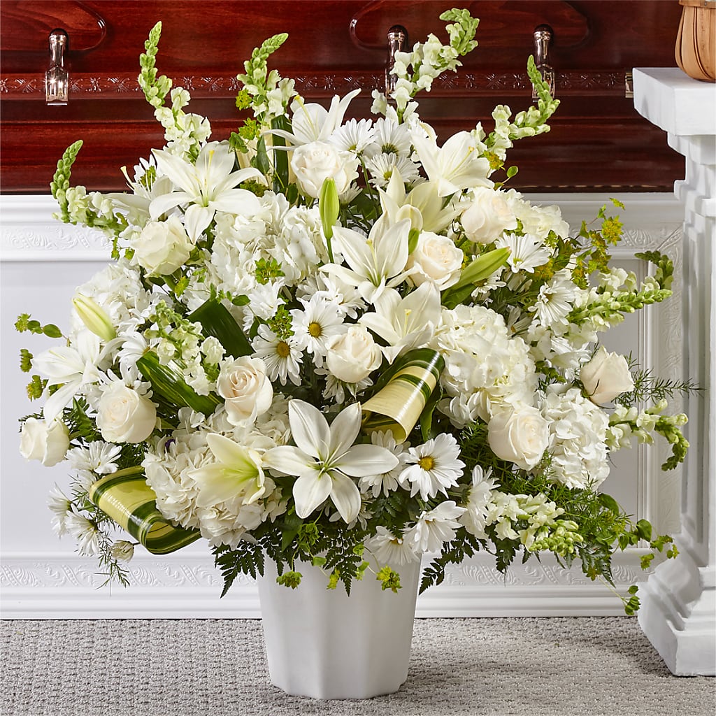 Thoughts of Tranquility Floor Basket – Mulberry Florist And Gift Shop, Elizabethtown KY