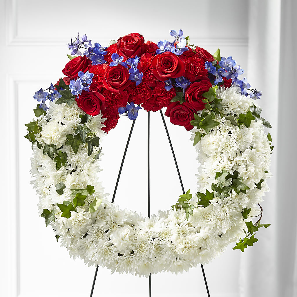Patriotic Passion Wreath – Mulberry Florist And Gift Shop, Elizabethtown KY