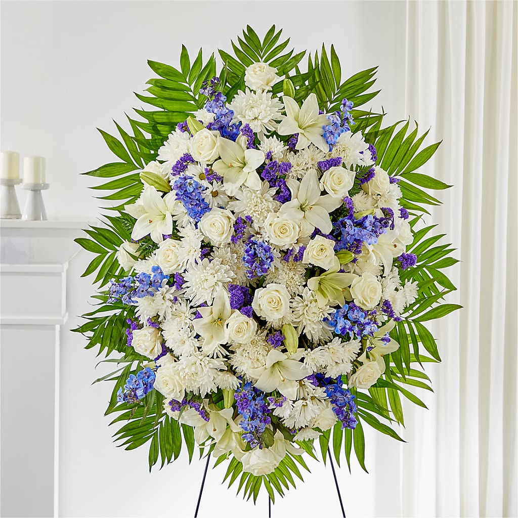 At Rest Standing Spray – Mulberry Florist And Gift Shop, Elizabethtown KY