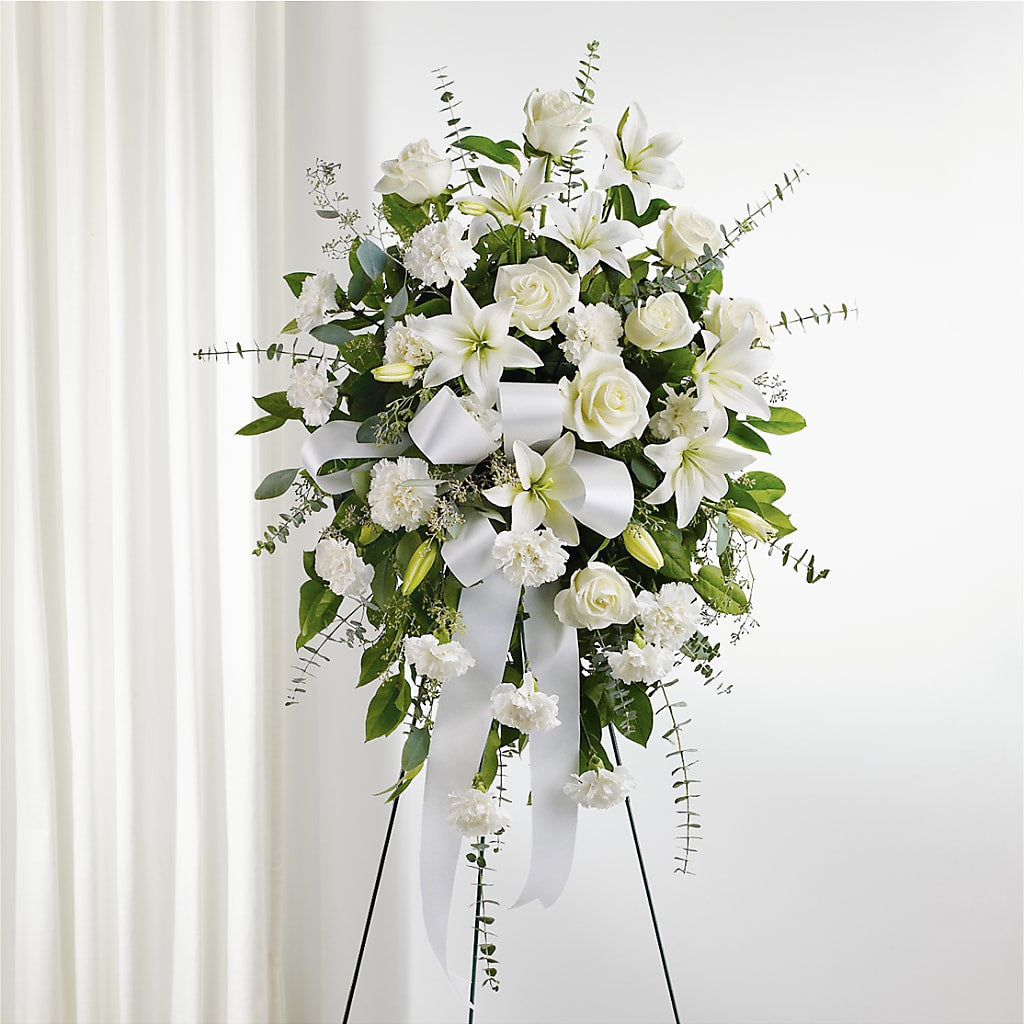 With Care Standing Spray – Mulberry Florist And Gift Shop, Elizabethtown KY