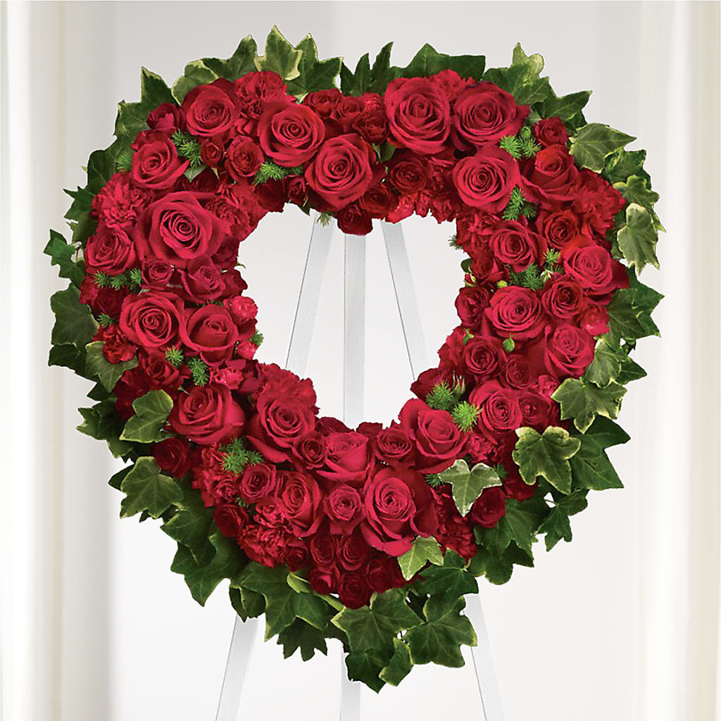 Wholehearted Standing Spray – Mulberry Florist And Gift Shop, Elizabethtown KY