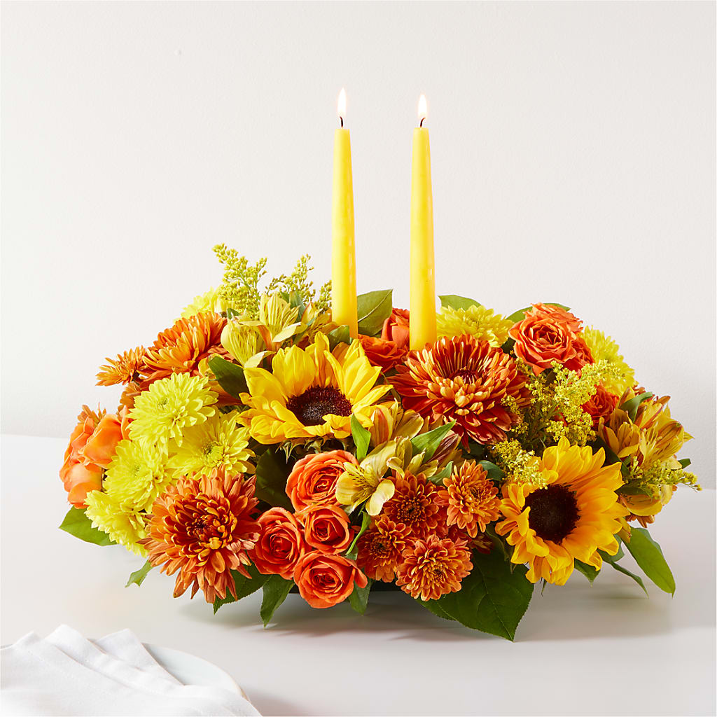 Autumn Harmony Centerpiece – Mulberry Florist And Gift Shop, Elizabethtown KY