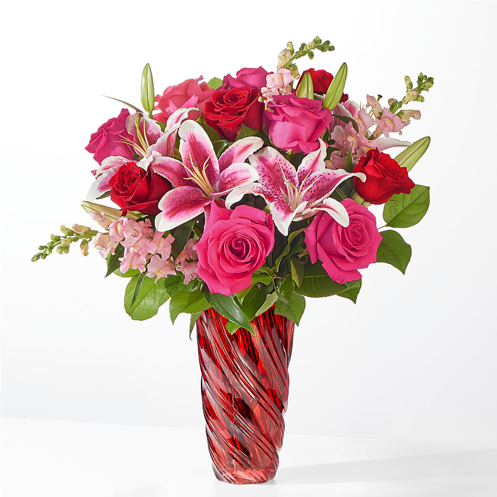 Always You Bouquet with Luxe Swirl Vase – Mulberry Florist And Gift Shop, Elizabethtown KY