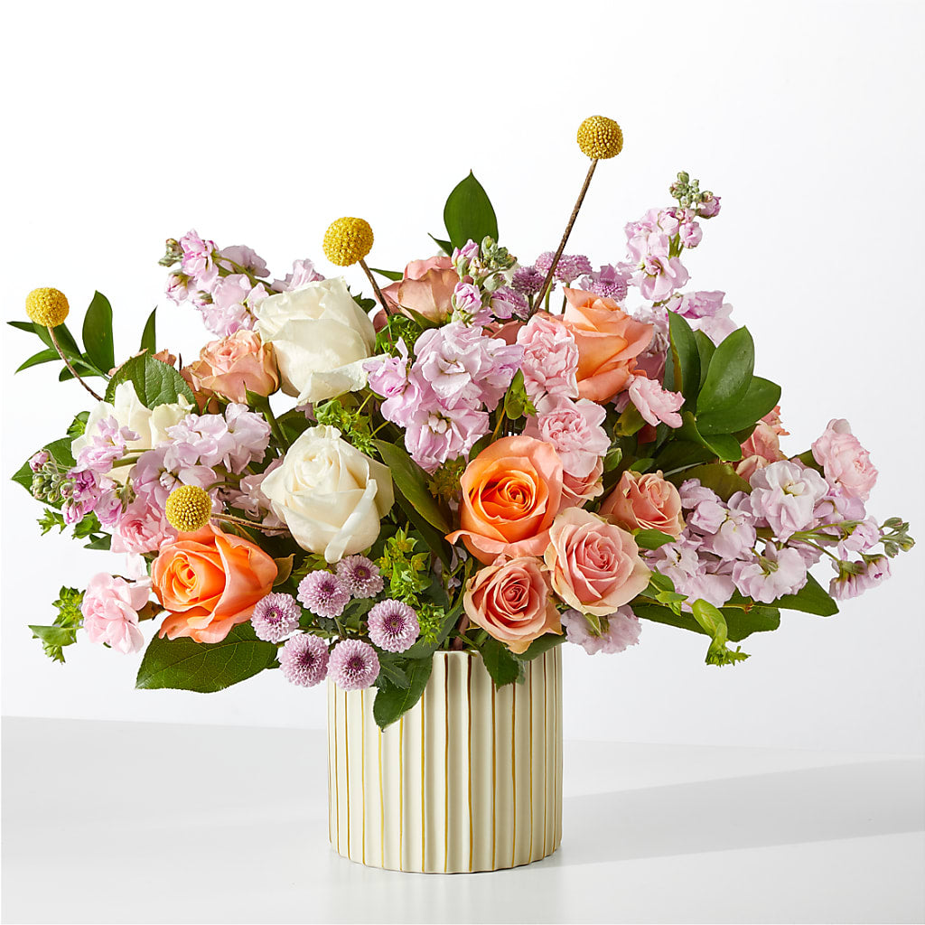 French Market Bouquet with Ivory Vase – Mulberry Florist And Gift Shop, Elizabethtown KY