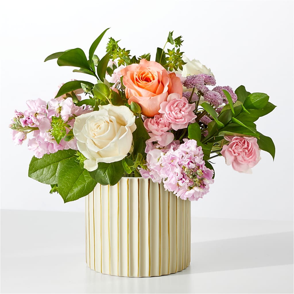 French Market Bouquet with Ivory Vase – Mulberry Florist And Gift Shop, Elizabethtown KY
