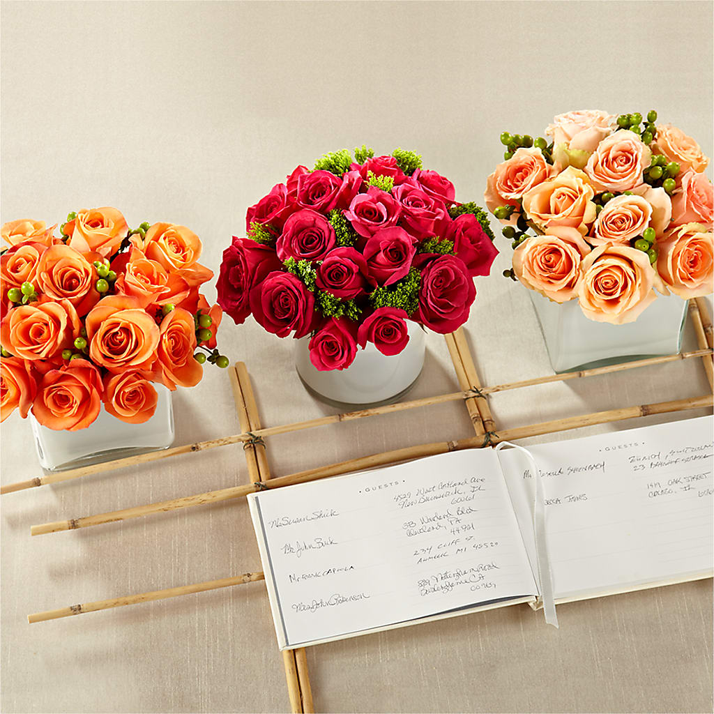 Dawn Rose Centerpiece – Mulberry Florist And Gift Shop, Elizabethtown KY