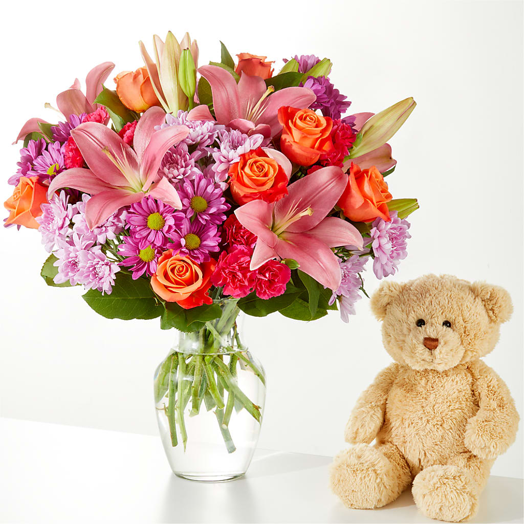 One and Only Bouquet and Bear Bundle –  Mulberry Florist And Gift Shop, Elizabethtown KY