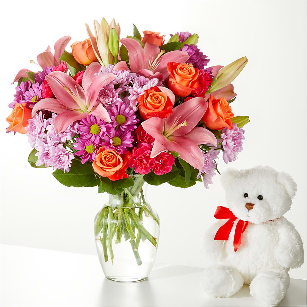 One and Only Bouquet and Bear Bundle –  Mulberry Florist And Gift Shop, Elizabethtown KY