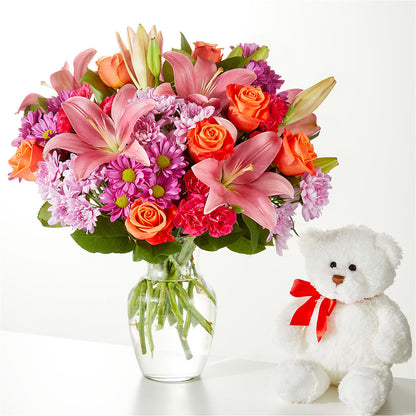 One and Only Bouquet and Bear Bundle –  Mulberry Florist And Gift Shop, Elizabethtown KY