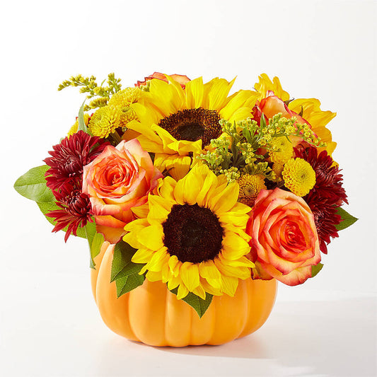 Golden Gourd Pumpkin Bouquet –  Mulberry Florist And Gift Shop, Elizabethtown KY