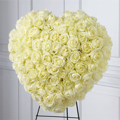 Elegant Remembrance Standing Heart –  Mulberry Florist And Gift Shop, Elizabethtown KY
