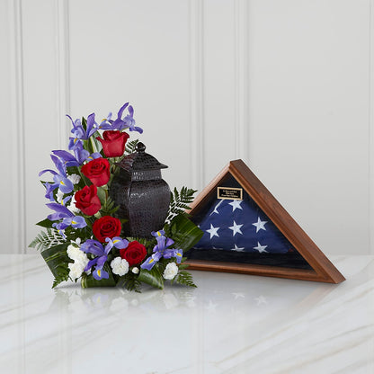 Patriotic Tribute Arrangement –  Mulberry Florist And Gift Shop, Elizabethtown KY