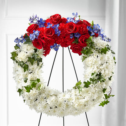 Patriotic Passion Wreath –  Mulberry Florist And Gift Shop, Elizabethtown KY