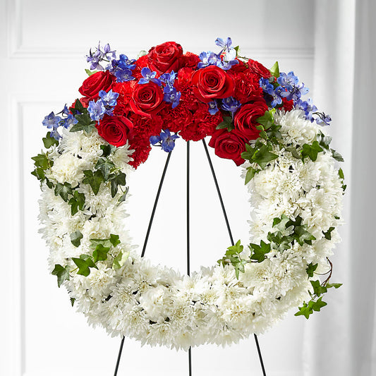 Patriotic Passion Wreath –  Mulberry Florist And Gift Shop, Elizabethtown KY