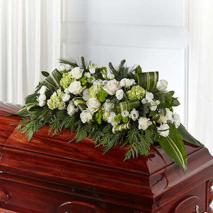 Hopeful Gesture Casket Spray –  Mulberry Florist And Gift Shop, Elizabethtown KY