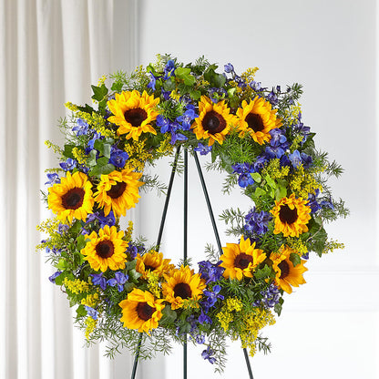 Bright Rays Wreath –  Mulberry Florist And Gift Shop, Elizabethtown KY