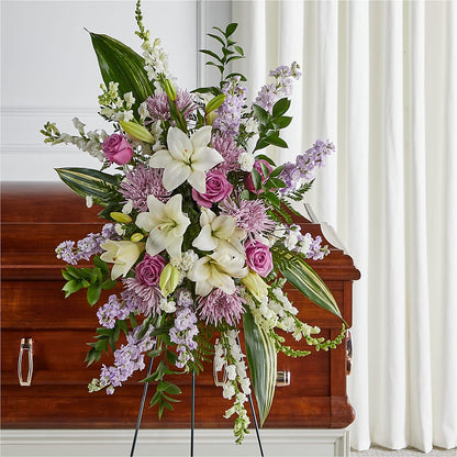Grateful Hearts Standing Spray –  Mulberry Florist And Gift Shop, Elizabethtown KY