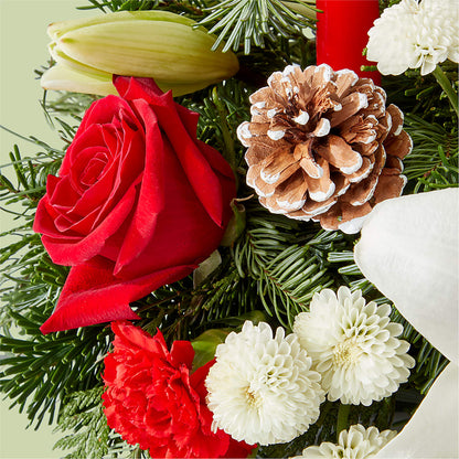 Seasonal Festivities Centerpiece –  Mulberry Florist And Gift Shop, Elizabethtown KY