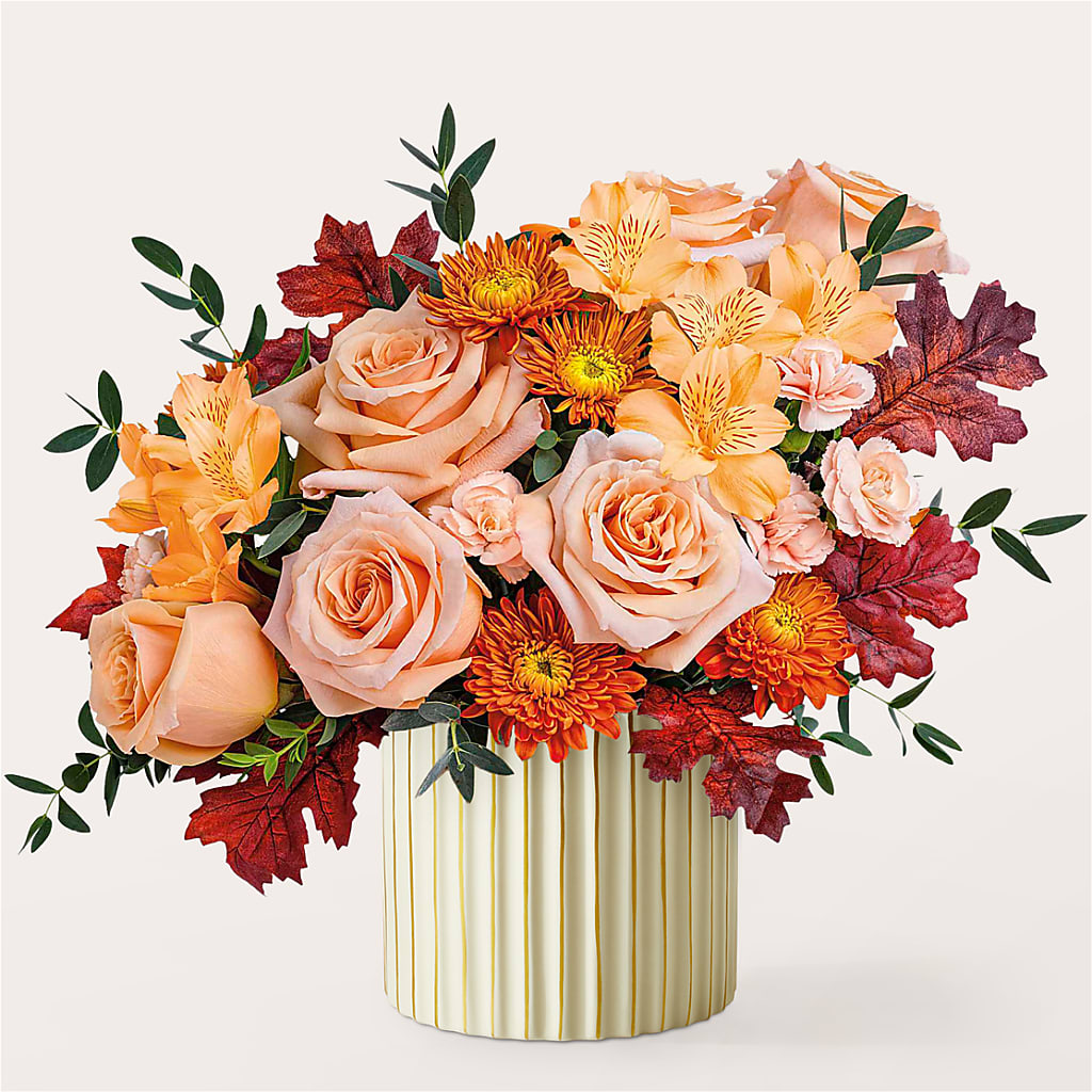 Spiced Latte Bouquet with Ivory Vase –  Mulberry Florist And Gift Shop, Elizabethtown KY