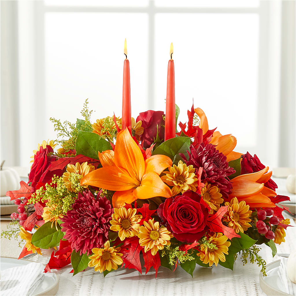 Autumn's Embrace Centerpiece –  Mulberry Florist And Gift Shop, Elizabethtown KY