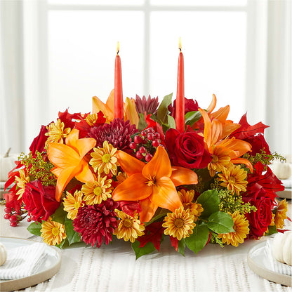 Autumn's Embrace Centerpiece –  Mulberry Florist And Gift Shop, Elizabethtown KY