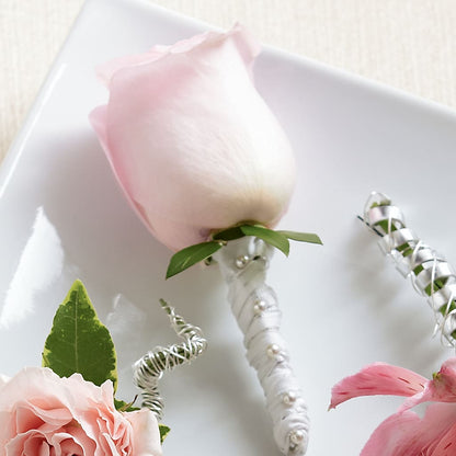 Pink Rose Boutonniere –  Mulberry Florist And Gift Shop, Elizabethtown KY