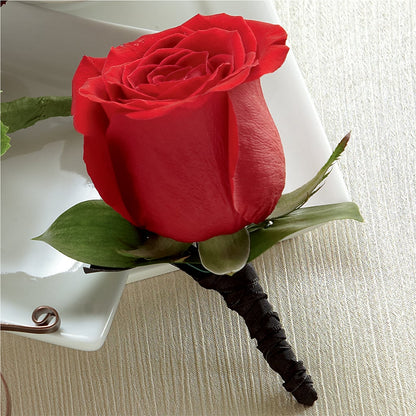Red Rose Boutonniere –  Mulberry Florist And Gift Shop, Elizabethtown KY